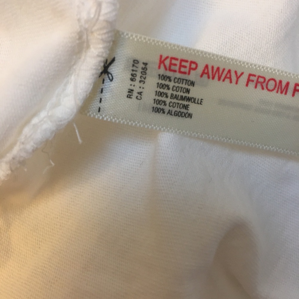 Free est Free People asymmetric hanky hem dress white jersey large - Picture 8 of 8